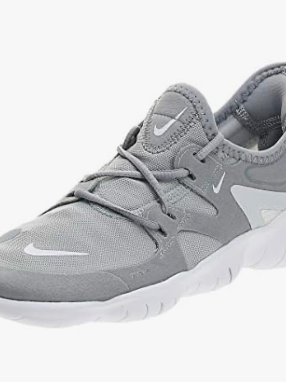 Nike Free RN 5.0 Men's Running Shoes in Wolf Grey and White